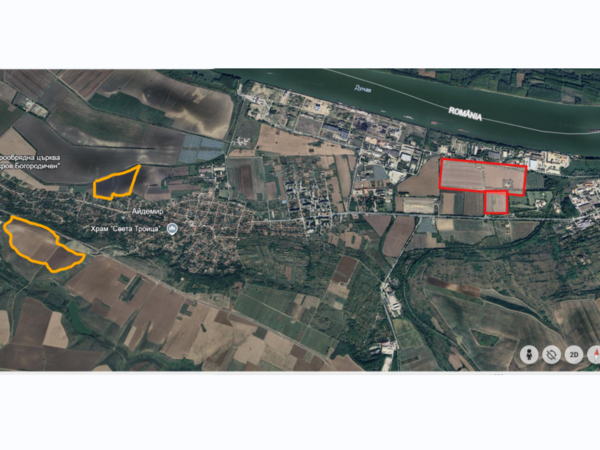 Ето къде се намират земите, които ще заменят Община Силистра и Земеделската гимназия за строежа на индустриален парк